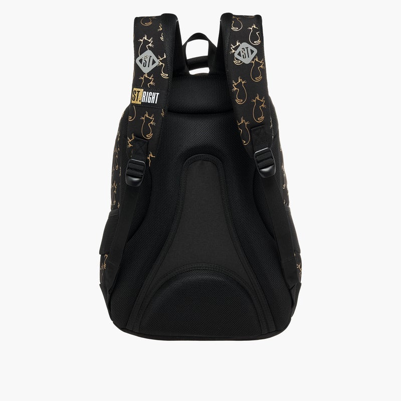 St.Right Backpack-Cats-3 Cmprt-18 In-Girls (Polyester) Black \ 30X20X45 - Image 4